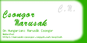 csongor marusak business card